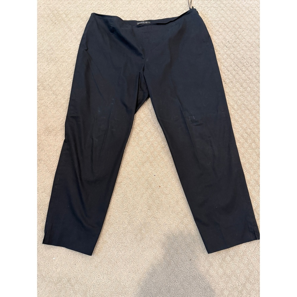 Lafayette 148 black Capris Size 16 EUC Inseam 27"‎